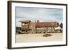 Rusting Locomotive at Train Graveyard, Uyuni, Bolivia, South America-Mark Chivers-Framed Photographic Print