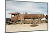 Rusting Locomotive at Train Graveyard, Uyuni, Bolivia, South America-Mark Chivers-Mounted Premium Photographic Print