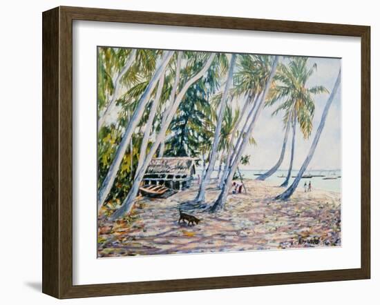 Rustling Palms, Zanzibar, 2002-Tilly Willis-Framed Giclee Print