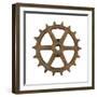 Rusty 6 Arm Fine Tooth Gear-Retroplanet-Framed Giclee Print