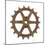 Rusty 6 Arm Fine Tooth Gear-Retroplanet-Mounted Giclee Print