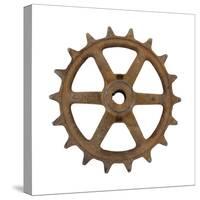 Rusty 6 Arm Fine Tooth Gear-Retroplanet-Stretched Canvas