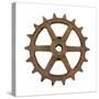 Rusty 6 Arm Fine Tooth Gear-Retroplanet-Stretched Canvas