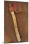 Rusty Axe Once Red on Makeshift Wooden Handle Lying on Rusty Metal Sheet-Den Reader-Mounted Photographic Print