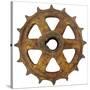 Rusty Fine Curved Tooth Gear-Retroplanet-Stretched Canvas
