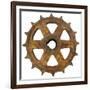 Rusty Fine Curved Tooth Gear-Retroplanet-Framed Giclee Print