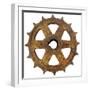 Rusty Fine Curved Tooth Gear-Retroplanet-Framed Giclee Print