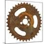 Rusty Fine Tooth Gear-Retroplanet-Mounted Giclee Print