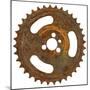 Rusty Fine Tooth Gear-Retroplanet-Mounted Giclee Print