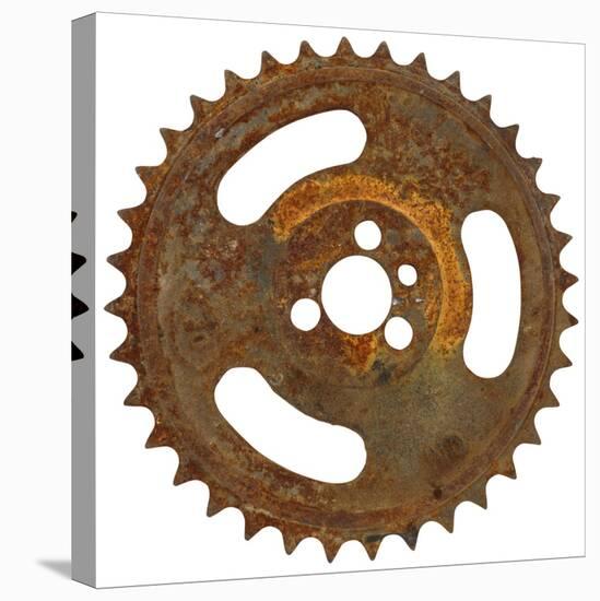 Rusty Fine Tooth Gear-Retroplanet-Stretched Canvas