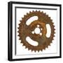 Rusty Fine Tooth Gear-Retroplanet-Framed Giclee Print