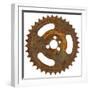 Rusty Fine Tooth Gear-Retroplanet-Framed Giclee Print