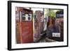 Rusty Gas Pumps And Car-Mark Williamson-Framed Premium Photographic Print