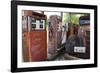 Rusty Gas Pumps And Car-Mark Williamson-Framed Photographic Print