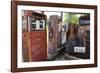 Rusty Gas Pumps And Car-Mark Williamson-Framed Photographic Print