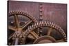 Rusty Gears II-Kathy Mahan-Stretched Canvas