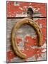 Rusty Horseshoe Hanging, Ponderosa Ranch, Seneca, Oregon, USA-Wendy Kaveney-Mounted Photographic Print