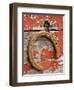 Rusty Horseshoe Hanging, Ponderosa Ranch, Seneca, Oregon, USA-Wendy Kaveney-Framed Photographic Print