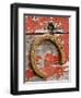 Rusty Horseshoe Hanging, Ponderosa Ranch, Seneca, Oregon, USA-Wendy Kaveney-Framed Photographic Print