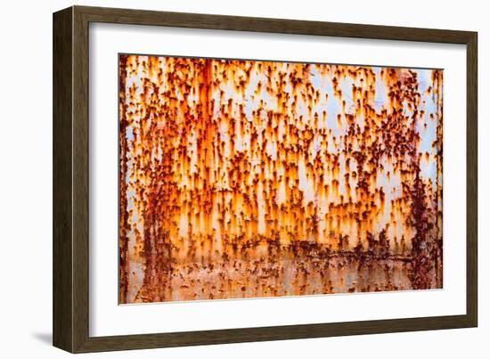 Rusty Iron Wall-smuay-Framed Art Print