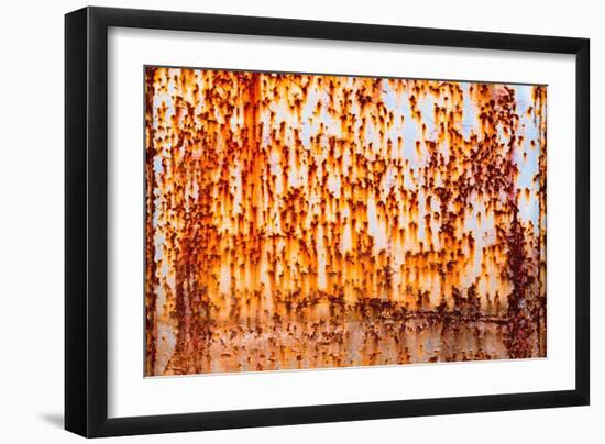 Rusty Iron Wall-smuay-Framed Art Print