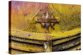 Rusty Old Truck Details Near Salmo, British Columbia, Canada-Chuck Haney-Stretched Canvas