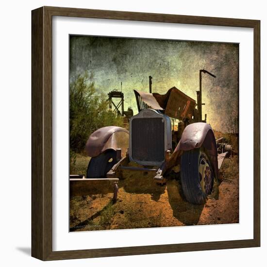 Rusty Old Truck in America-Salvatore Elia-Framed Photographic Print