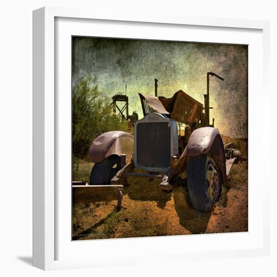 Rusty Old Truck in America-Salvatore Elia-Framed Photographic Print