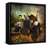 Rusty Old Truck in America-Salvatore Elia-Framed Stretched Canvas