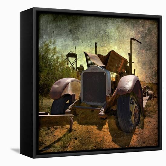 Rusty Old Truck in America-Salvatore Elia-Framed Stretched Canvas