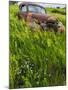 Rusty Old Vehicles in the Ghost Town of Okaton, South Dakota, Usa-Chuck Haney-Mounted Photographic Print