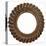 Rusty Small Spiral Gear-Retroplanet-Stretched Canvas