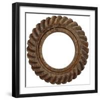 Rusty Small Spiral Gear-Retroplanet-Framed Giclee Print