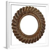 Rusty Small Spiral Gear-Retroplanet-Framed Giclee Print