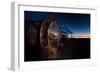 Rusty Train Relics in the Train Graveyard in Uyuni at Sunset-Alex Saberi-Framed Photographic Print