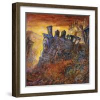 Rusty Train-Bill Bell-Framed Giclee Print