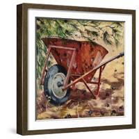 Rusty Wheelbarrow, 2009-Tilly Willis-Framed Giclee Print