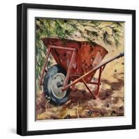 Rusty Wheelbarrow, 2009-Tilly Willis-Framed Giclee Print