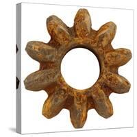 Rusty Wide Tooth Gear-Retroplanet-Stretched Canvas