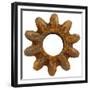 Rusty Wide Tooth Gear-Retroplanet-Framed Giclee Print