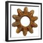 Rusty Wide Tooth Gear-Retroplanet-Framed Giclee Print