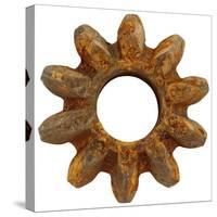 Rusty Wide Tooth Gear-Retroplanet-Stretched Canvas