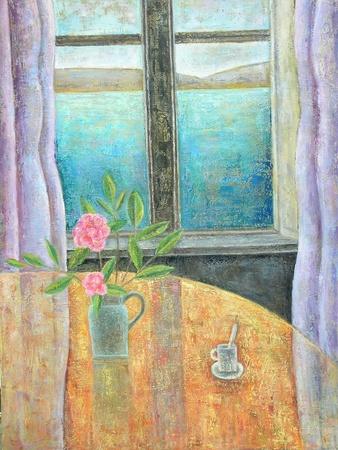 Still Life in Window with Camellia, 2012