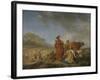 Ruth and Boas, Nicolaes Pietersz Berchem-Nicolaes Pietersz. Berchem-Framed Art Print