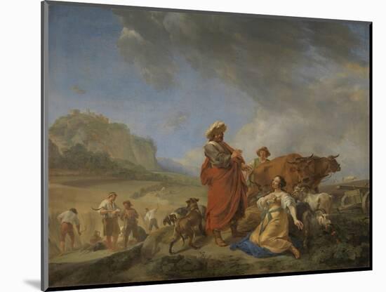 Ruth and Boas, Nicolaes Pietersz Berchem-Nicolaes Pietersz. Berchem-Mounted Art Print