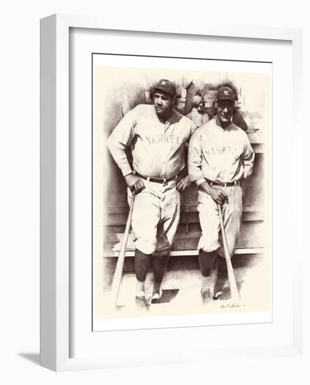 Ruth and Gehrig-Allen Friedlander-Framed Art Print