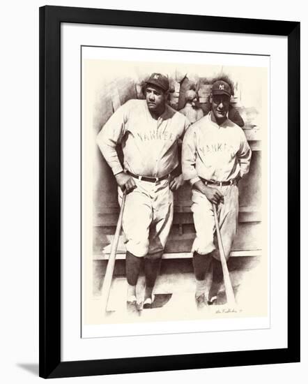 Ruth and Gehrig-Allen Friedlander-Framed Art Print