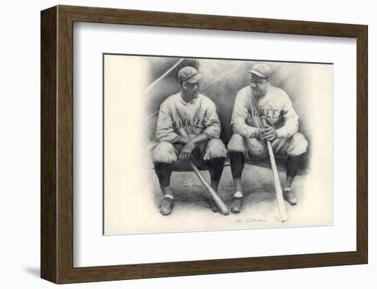 Ruth and Gehrig-Allen Friedlander-Framed Art Print