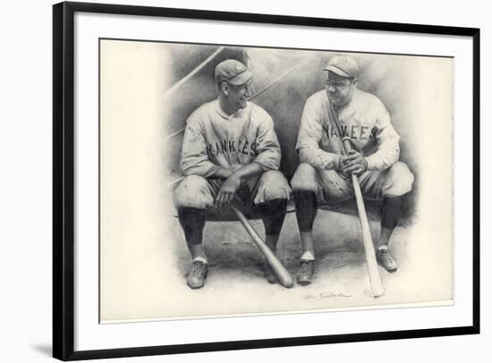 Ruth and Gehrig-Allen Friedlander-Framed Art Print