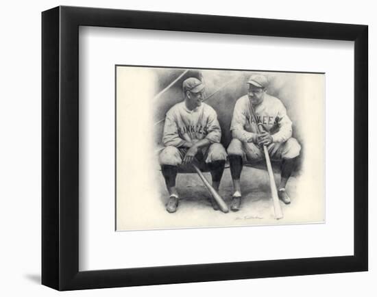 Ruth and Gehrig-Allen Friedlander-Framed Art Print